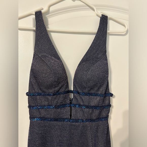 Mac Duggal Purple Long Prom Dress - Picture 6 of 7